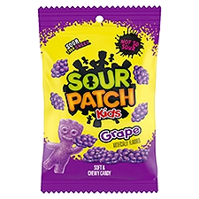 SOUR PATCH KIDS Grape Soft & Chewy Candy, 8.02 oz, 8.02 Ounce