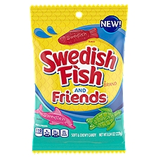 Swedish Fish Friends Soft & Chewy Candy, 8.04 oz