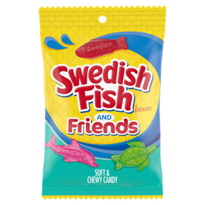 SWEDISH FISH and Friends Soft & Chewy Candy, 8.04 oz