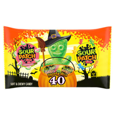 SOUR PATCH KIDS Original & Watermelon Halloween Candy Variety Pack