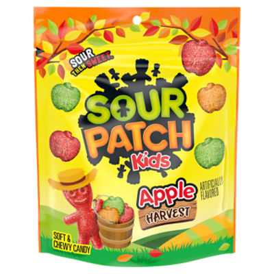 SOUR PATCH KIDS Apple Harvest Soft & Chewy Candy, 10 oz