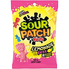 SOUR PATCH KIDS Lemonade Fest Soft & Chewy Candy, 8.02 oz Bag, 8.02 Ounce
