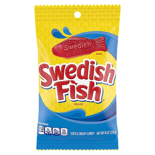Swedish Fish are the #1 Fish Shaped Candy in the World. They taste like fruit, not like fish! Swedish Fish are a fat-free candy, so this is a sweet treat that you can feel good about enjoying.