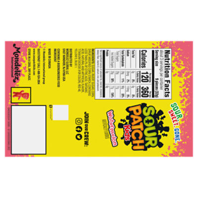 Sour Patch Kids Soft & Chewy Candy, Watermelon