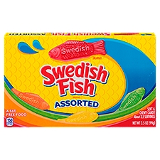 SWEDISH FISH Assorted Soft & Chewy Candy, 3.5 oz, 3.5 Ounce