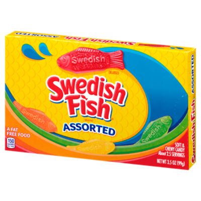 SWEDISH FISH Assorted Soft & Chewy Candy, 3.5 oz