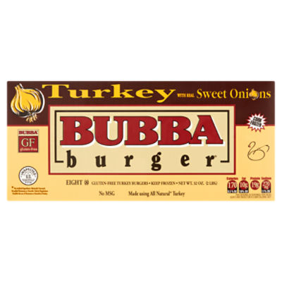 BUBBA Burger, All-Natural Turkey BUBBA burger