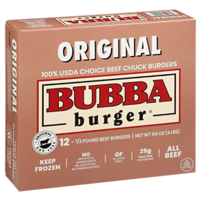 Bubba Burger - Bubba Burger, Veggie Burgers, Original (4 count), Shop