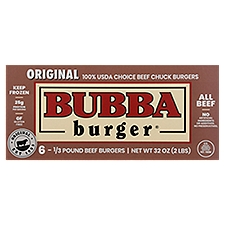 Bubba Burger Original Gluten Free Burgers, 6 count, 32 oz