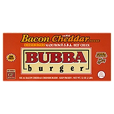 Bubba Burger Bacon and Cheddar Cheese Burger, 32 Ounce