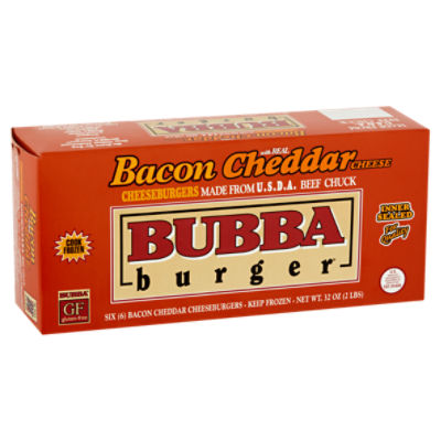 Bubba Burger Cheeseburgers, Bacon Cheddar Cheese