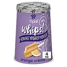 Yoplait Whips! Orange Crème Lowfat Yogurt Mousse, 4 oz, 4 Ounce