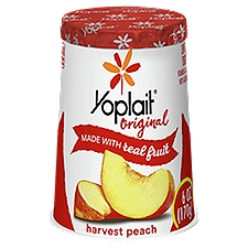Yoplait Original Harvest Peach Low Fat Yogurt, 6 oz
