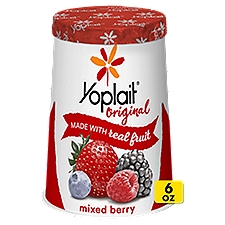 Yoplait Original Mixed Berry Low Fat Yogurt, 6 oz