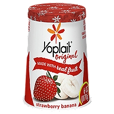 Yoplait Original Strawberry Banana Low Fat Yogurt, 6 oz