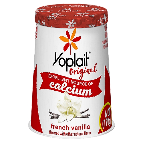 Yoplait Original French Vanilla Low Fat Yogurt, 6 oz