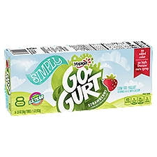 Yoplait Go-Gurt Simply Strawberry Low Fat Yogurt, 2 oz, 8 count