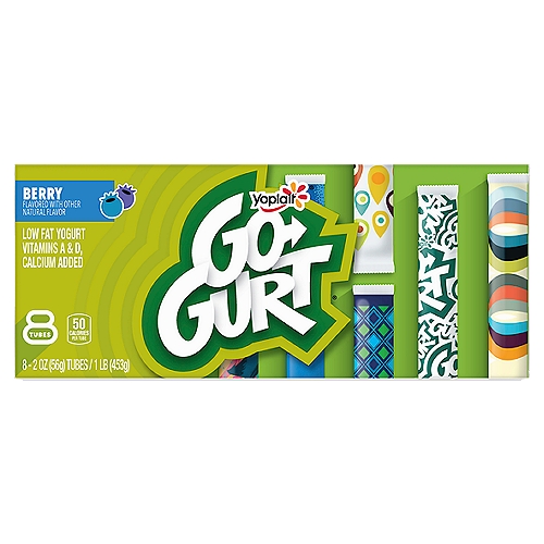 The first-ever yogurt in a tube, GO-GURT Portable Lowfat Yogurt makes on-the-go snacking slurpably fun. Gluten Free; Kosher Dairy; Good Source of Vitamin D and Calcium
