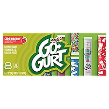 Yoplait Go-Gurt Strawberry Low Fat Yogurt, 2 oz, 8 count