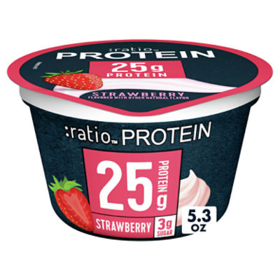 :ratio Protein Strawberry Dairy Snack, 5.3 oz, 5.3 Ounce
