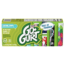 Yoplait Go-Gurt Cotton Candy Low Fat Yogurt, 2 oz, 8 count