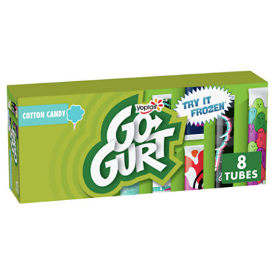 Yoplait GoGurt Cotton Candy Fat Free Yogurt, 2 oz, 8 count