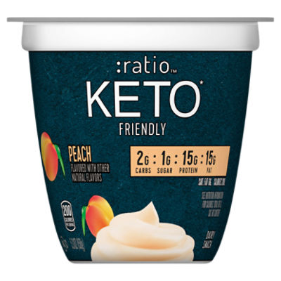 Ratio Keto Friendly Peach Dairy Snack, 5.3 oz
