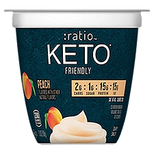 Ratio Keto Friendly Peach Dairy Snack, 5.3 oz