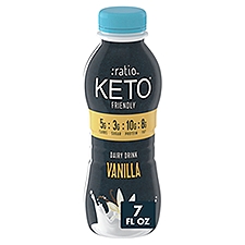 :ratio Keto Friendly Vanilla Dairy Drink, 7 fl oz