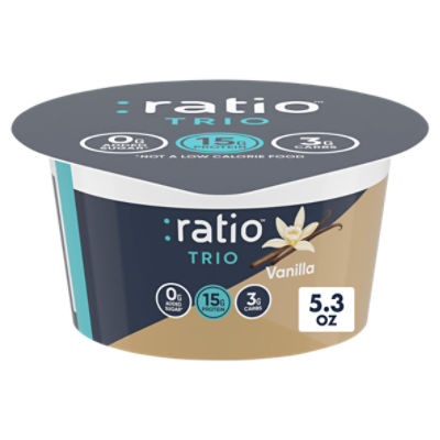 :ratio Trio Vanilla Yogurt-Cultured Dairy Snack, 5.3 oz, 5.3 Ounce
