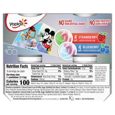 Yoplait Strawberry Blueberry Kids Yogurt Pack, Disney, 42 OFF