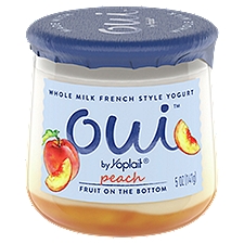 Oui by Yoplait Peach French Style Yogurt, 5 Ounce