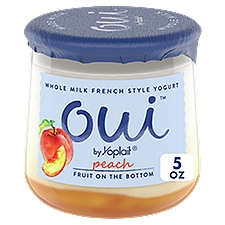 Oui by Yoplait Peach French Style Yogurt, 5 oz