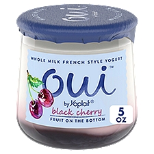 Oui by Yoplait Black Cherry French Style Yogurt, 5 oz, 5 Ounce