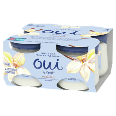 Oui by Yoplait Vanilla Whole Milk French Style Yogurt Jars, 4 ct / 5 oz -  Kroger