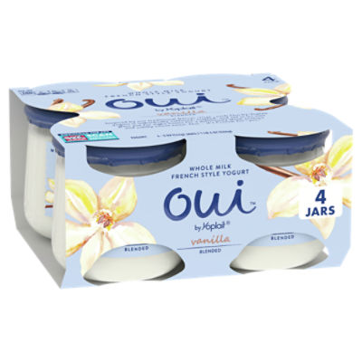 oui by Yoplait Vanilla French Style Yogurt, 5 oz, 4 count
