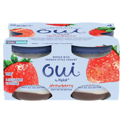 Oui by Yoplait Vanilla Whole Milk French Style Yogurt Jars, 4 ct / 5 oz -  Kroger