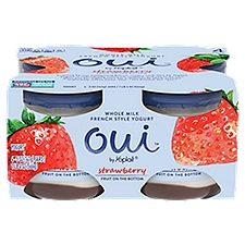 Oui Strawberry French Style, Yogurt, 20 Ounce