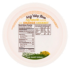 Lehigh Valley Farms Orange Sherbet, one quart