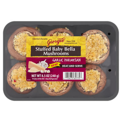 Giorgio Garlic Parmesan Stuffed Baby Bella Mushrooms, 8.5 oz, 8.5 Ounce