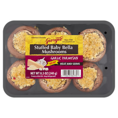 Giorgio Garlic Parmesan Stuffed Baby Bella Mushrooms, 8.5 oz