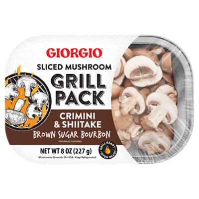 Giorgio Grill Pack Brown Sugar Bourbon Sliced Mushrooms, 8 oz