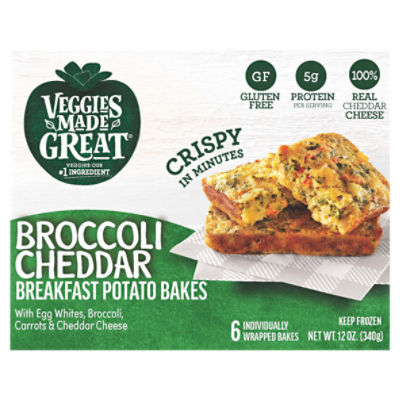 Veggies Made Great Broccoli Cheddar Breakfast Potato Bakes, 6 count, 12 oz