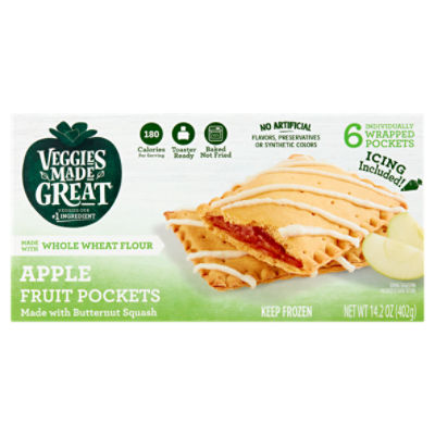 Veggies Made Great Apple Fruit Pockets, 6 count, 14.2 oz
