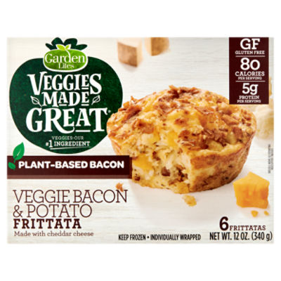 Garden Lites Veggies Made Great Veggie Bacon & Potato Frittata, 12 oz ...