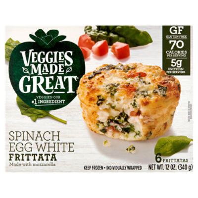 Veggies Made Great Spinach Egg White Frittata, 12 oz