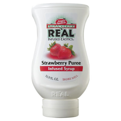 Re'al Infused Exotics Strawberry Puree Infused Syrup, 16.9 fl oz