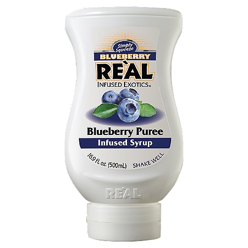 Re'al Infused Exotics Blueberry Puree Infused Syrup, 16.9 fl oz