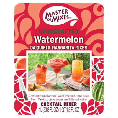 Master of Mixes Handcrafted Watermelon Daiquiri & Margarita Cocktail Mixer