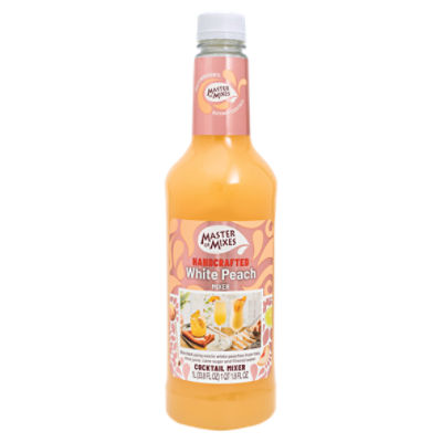 Master of Mixes Handcrafted White Peach Cocktail Mixer, 33.8 fl oz, 33.8 Fluid ounce